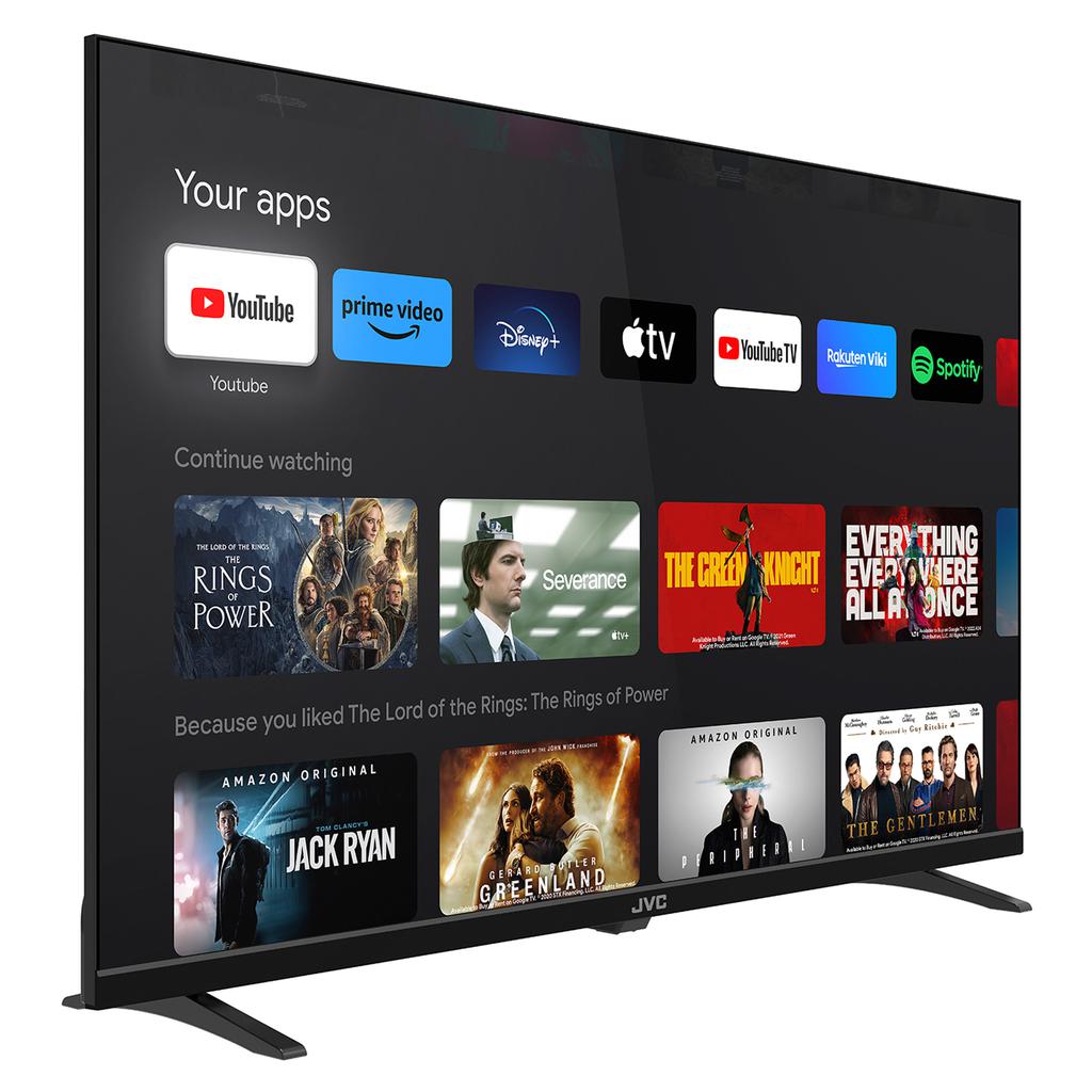 JVC 32" google tv -- BILLUTOOTH & VOICE ACTIVATED & NETFLIX