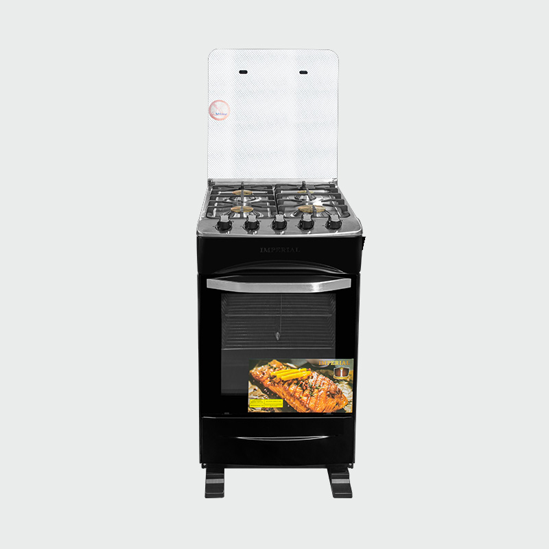 IMPERIAL DEAN STOVE -- BLK -- SUPER HEAVY 4 BUR 20" -- LUXUARY
