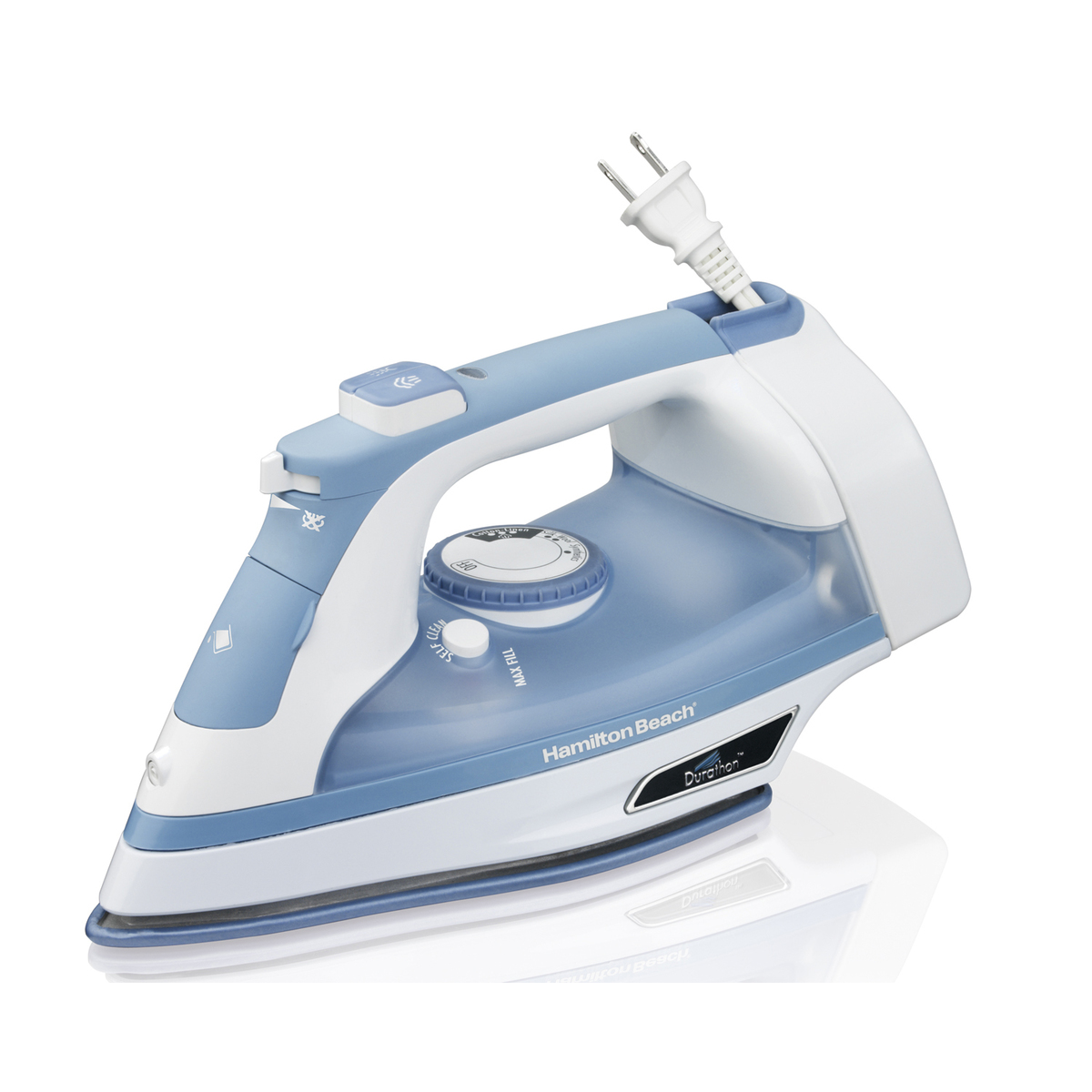 HAMILTON BEACH DURATHON IRON--RETRACTABLE CHORD // NON STICK (2)