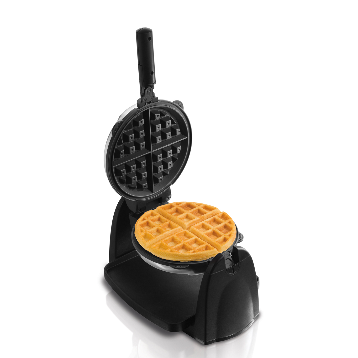 HAMILTON BEACH BELGIAN WAFFLE MAKER -- TOP QUALITY -- STAINLESS