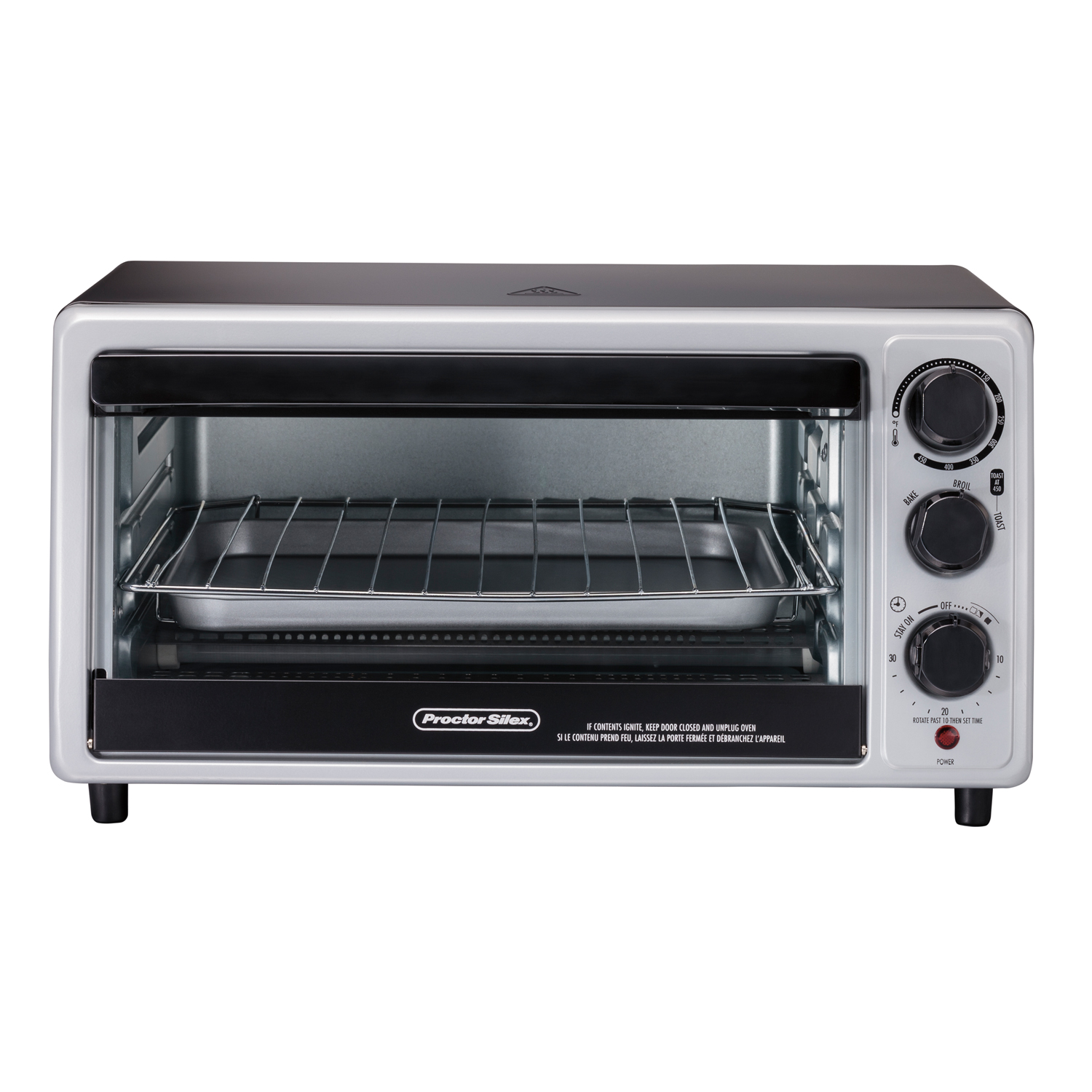 PROCTOR SILEX TOASTER OVEN -- 6 SLICE -- BAKE & BROIL -- HUGE OVEN