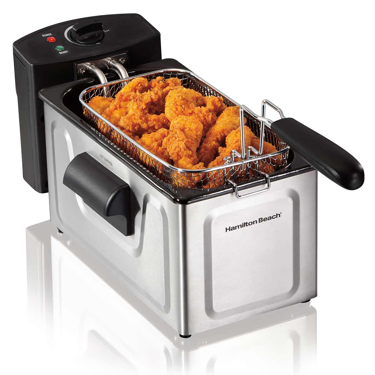 HAMILTON BEACH DEEP FRYER - 8 CUP OIL -- 3 BASKETS (2)