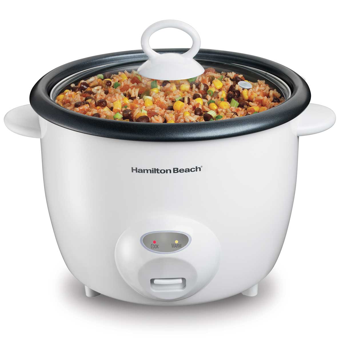 HAMILTON BEACH -- 20 CUP HIGH QUALITY RICE COOKER -- WHITE (2)