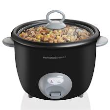 HAMILTON BEACH  -- 20 CUP  HIGH QUALITY RICE COOKER -- BLK (2)