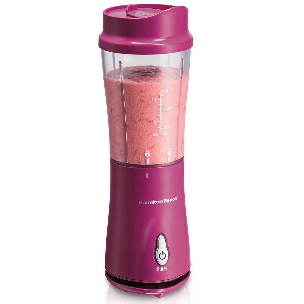 HAMILTON PERSONAL BLENDER -- HATT SELL 14 OZ -- BLK // BLUE // RED (2)