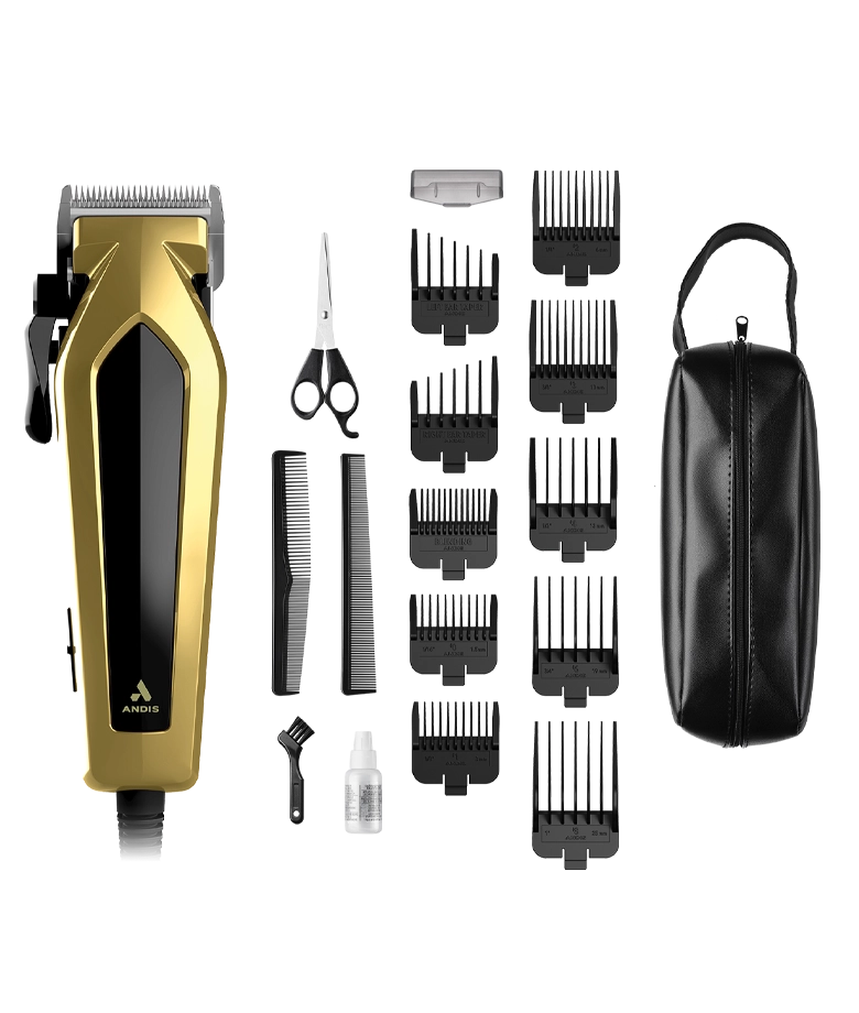 ANDIS -- 18 PC -- GOLD CLIPPER -- HIGH QUALITY HAIR CUT