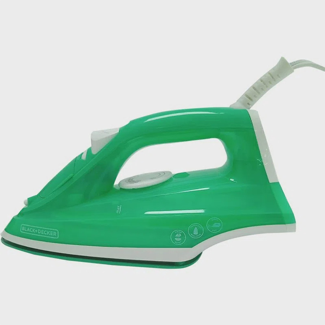 BLACK & DECKER IRON -- NON STICK & STYLISH & TRU GLIDE (6)