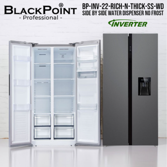 BLACKPOINT - SIDE by SIDE -- INVERTER -- WATER DISP -- RICH N THICK