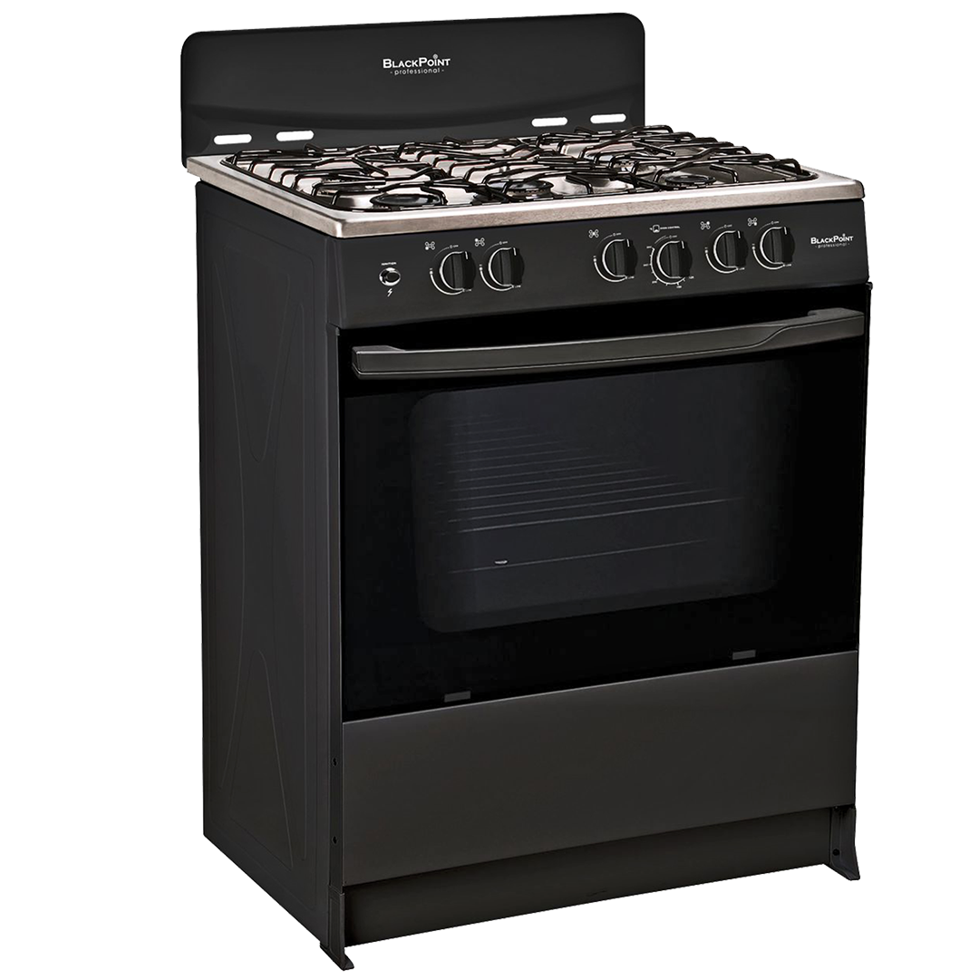 BLACKPOINT STOVE-- 5 BUR 30"-- BLACK BUERO APPROVED