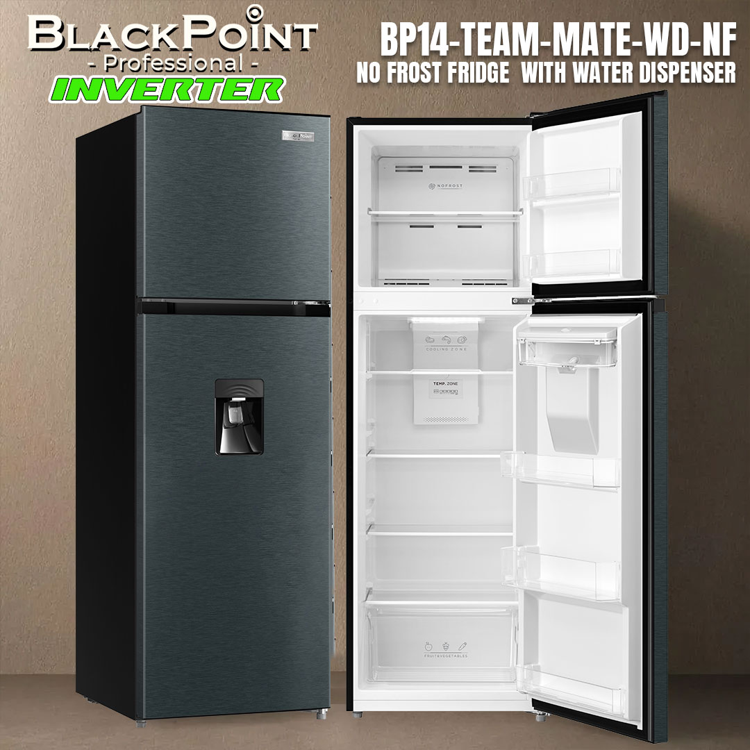 BLACKPOINT-- NO FROST -- WATER DISP -- ST.STEEL -- TEAM MATE -- INVERTER -- NEW -- LG TYPE FINISHING AND INTERIOR