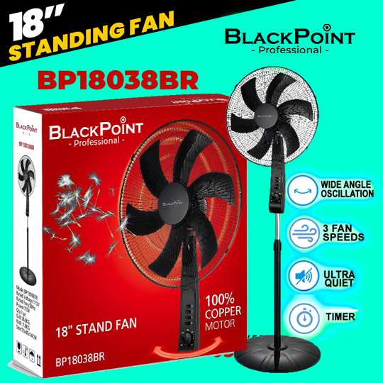 BLACKPOINT 18"--- 100% COPPER MOTOR & 50HZ -- CERTIFIED HIGH END BREEZE UNLIMITED