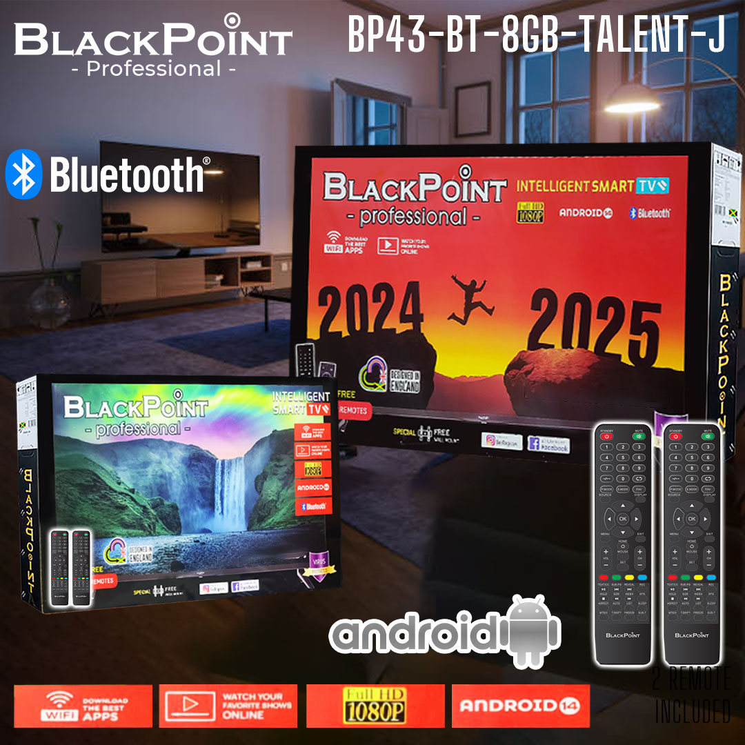 BLACKPOINT - BLUETOOTH - 8 GB-- ANDROID 14 - JVC SOFTWARE