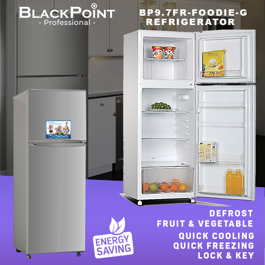 BLACKPOINT FROST FRIDGE -- BIGGER broader FREEZER -- FOODIE-- titanium