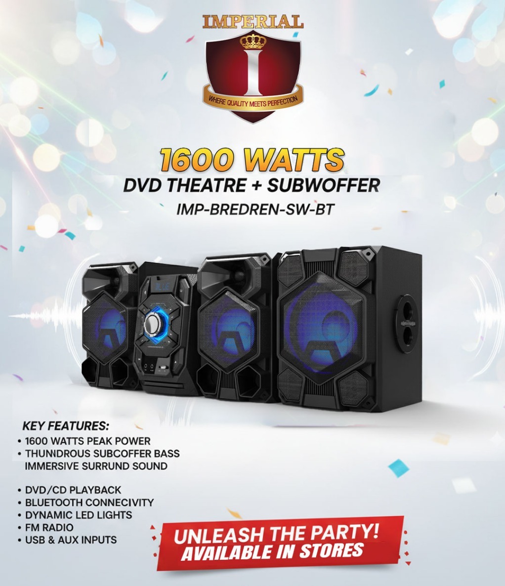 IMPERIAL--DVD THEATRE + SUBWOOFER --1600 WATTS- ???? ???? ????
