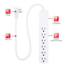 GE SURGE PROTECTOR -- TRUSTED AMERICAN BRAND -- 6 OUTLET