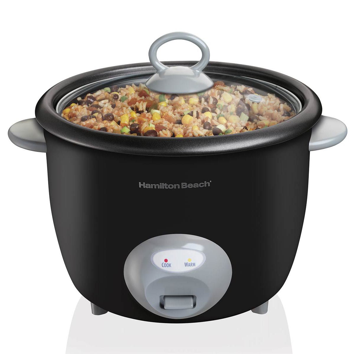 HAMILTON BEACH -- 20 CUP HIGH QUALITY RICE COOKER -- BLK (2)