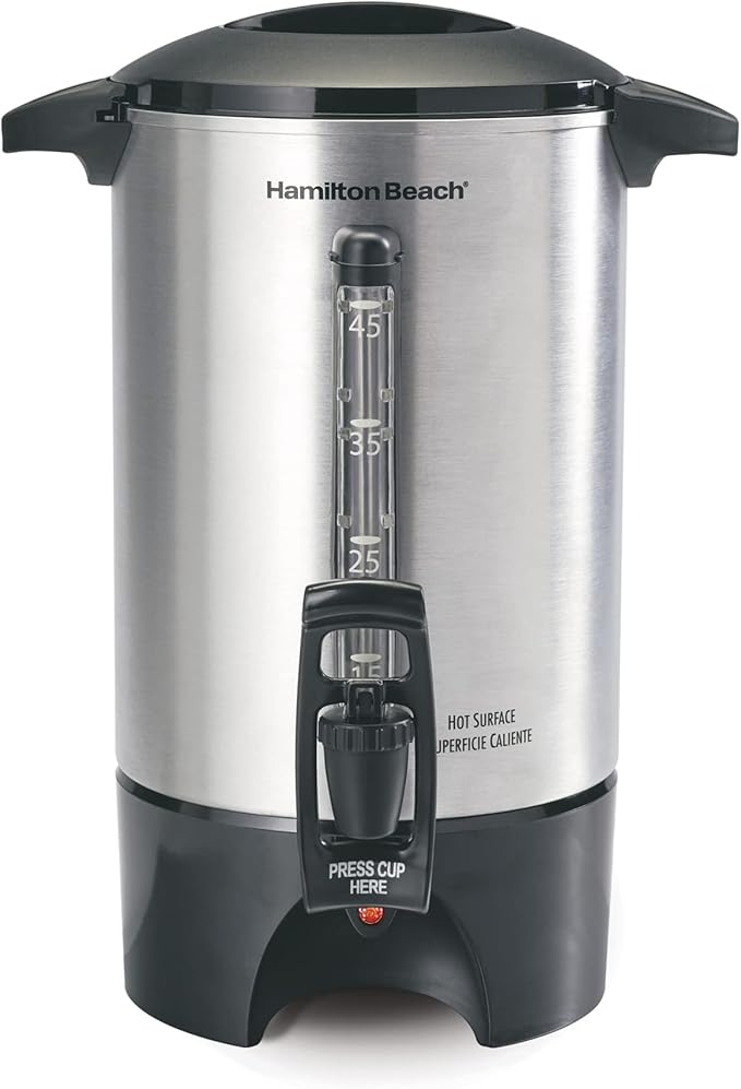 HAMILTON BEACH 45 CUP COFFEE URN -- FAST BREWING (2)