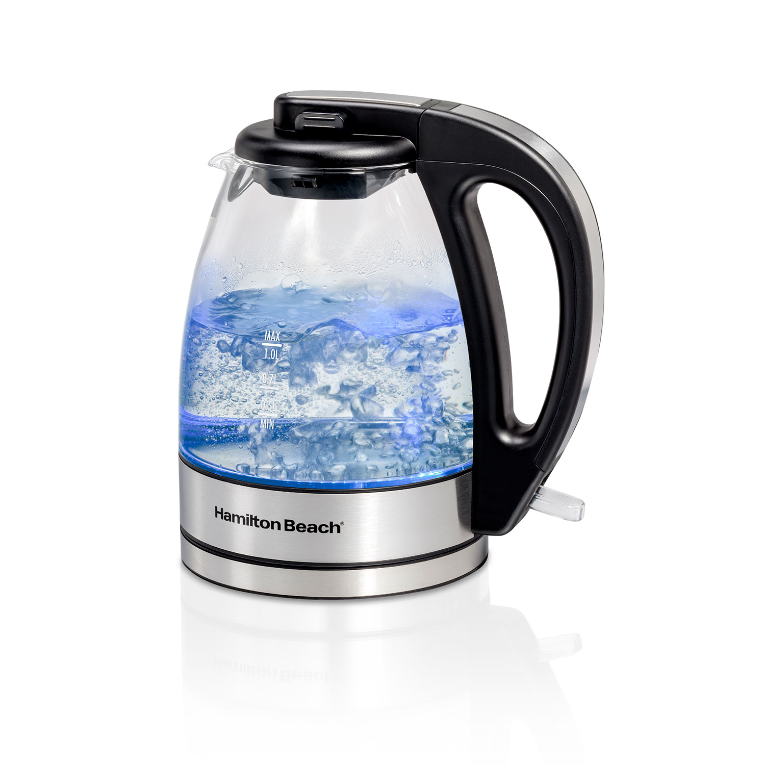 HAMILTON BEACH KETTLE -- 1 LITRE -- SPECIAL GLASS MODEL