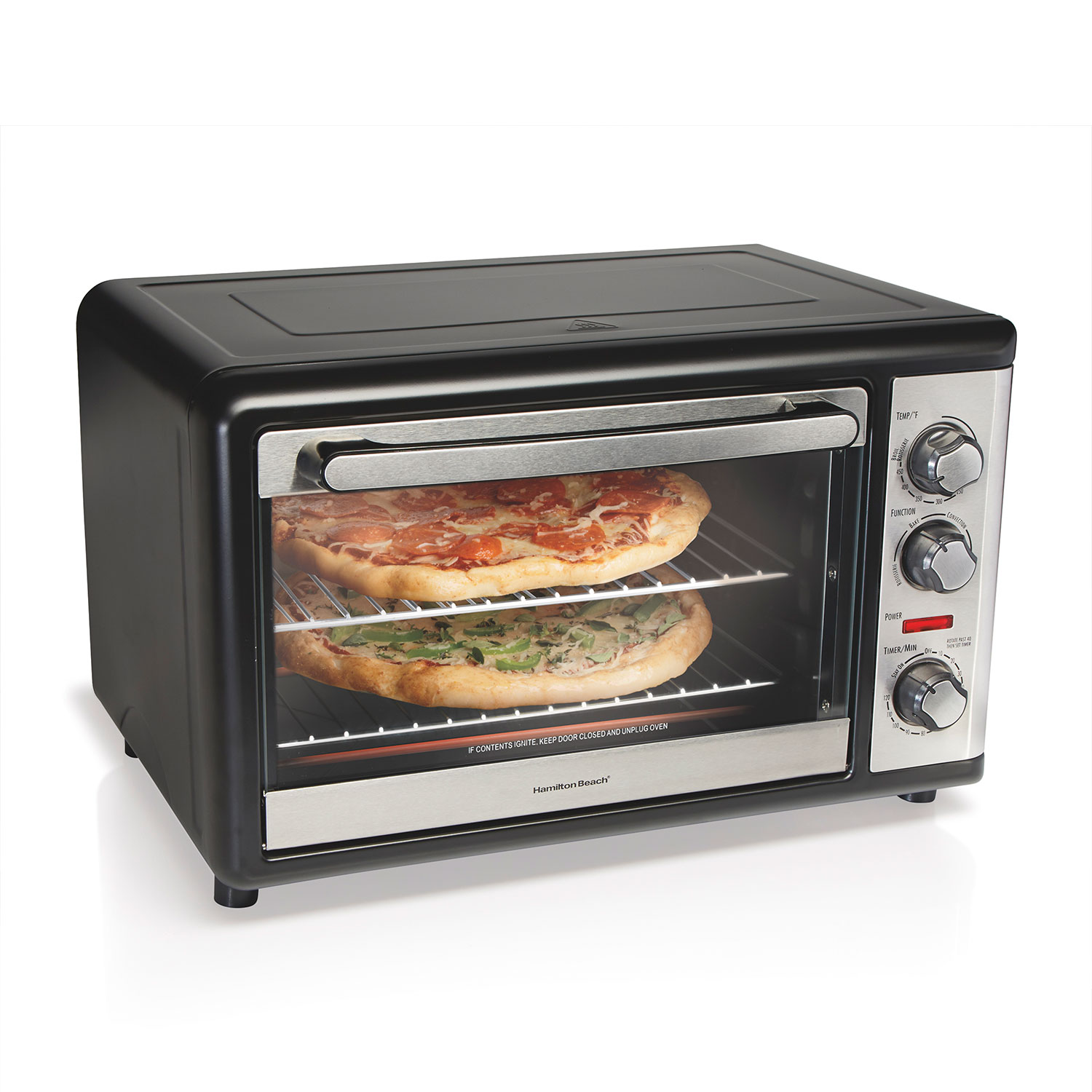 HAMILTON BEACH OVEN TOASTER -- ???? ???? ?? ???? -- 12 SLICE PIZZA 15" ---- WITH ROTISSERIE