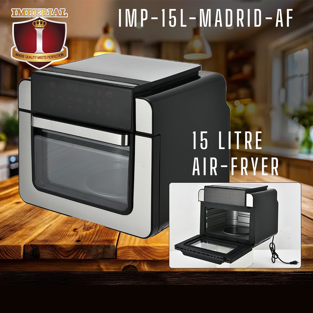 IMPERIAL DOUBLE DECKER -- REAL MADRID 15 LT  AIRFRYER -- SUPER HEALTHY BEST OF THE BEST (2)