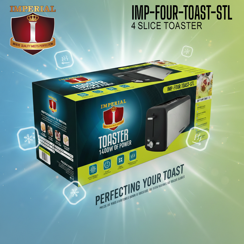 IMPERIAL 4 SLICE PHOR EXTRA WIDE TOASTER -- BREAKFAST FAMILY (4)