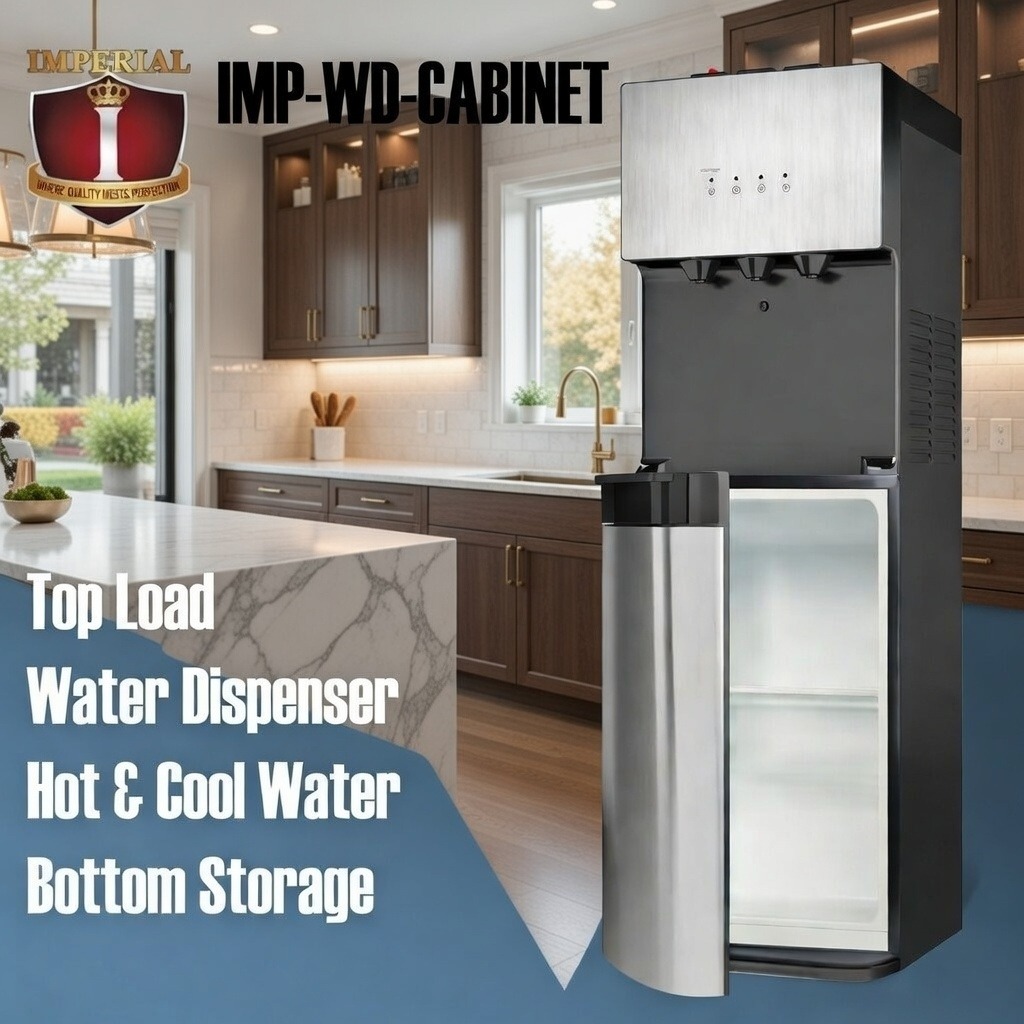 IMPERIAL WATER DISP & STORAGE TEA & COFFEE CABINET - STEEL