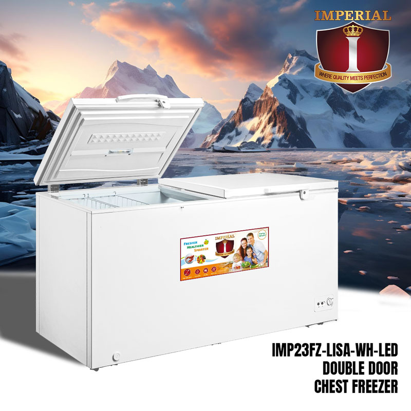 IMPERIAL FREEZER -- DOUBLE DOOR -- LISA -- WHITE -- 110vts