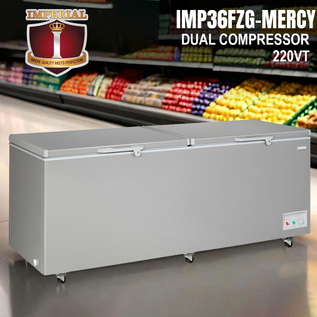IMPERIAL FREEZER-- MERCY 220VT -- 2 TWO ?? ?? COMPRESSORS -- COMMERCIAL