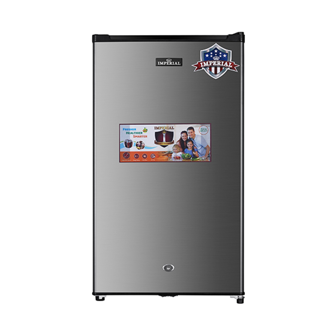 IMPERIAL HOTEL FRIDGE -- BOBO -- LOCK & KEY -- FROST -- SILVER