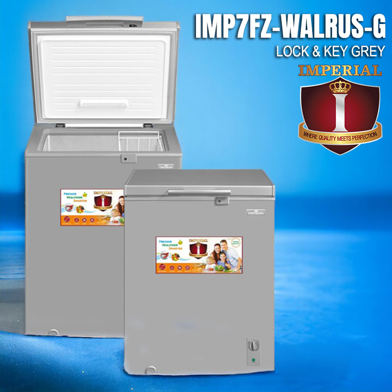 IMPERIAL FREEZER -- WITH 8 CB COMPRESSOR -- WALRUS -- METALLIC