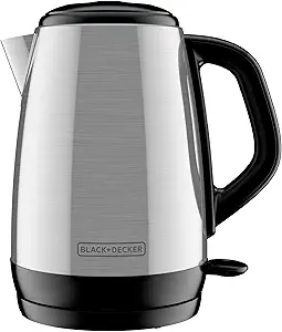 BLACK & DECKER STEEL KETTLE -- 1.7 LT -- LED -- 1500 WATTS STRONGEST -- HIGH EXECUTIVE