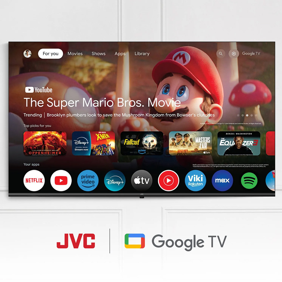JVC 70" -QLED TV - METALLIC BODY--PREMIUM HIGH MODEL google tv -- BILLUTOOTH & VOICE ACTIVATED & NETFLIX