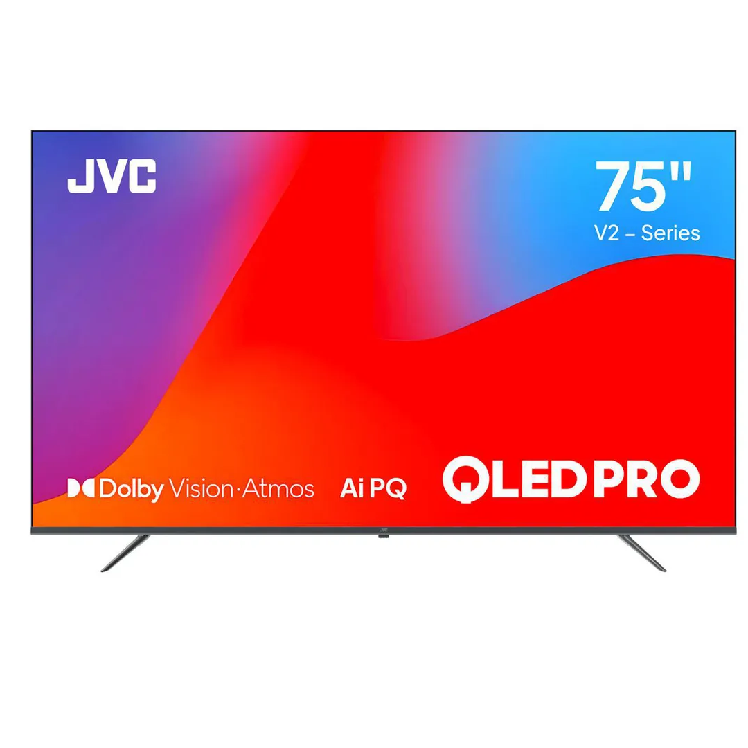 JVC 75" google tv -- BILLUTOOTH & VOICE ACTIVATED & NETFLIX
