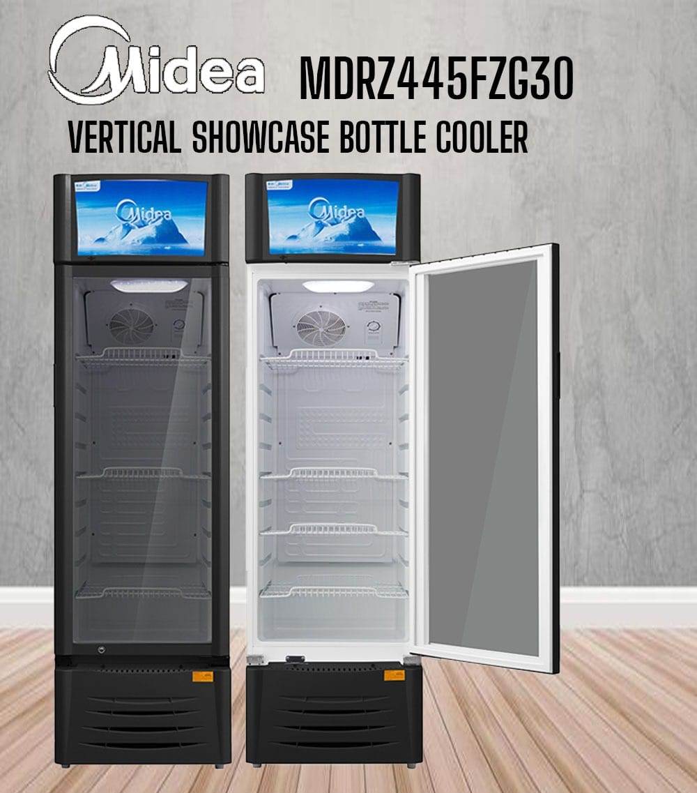 MIDEA SHOWCASE COOLER -- FROM AMERICA -- INTRODUCING PRICE -- 1 YEAR WARRANTY ON COMPRESSOR & 6 MONTH ON PARTS & LABOUR -- ON MANUFACTURING FAULT