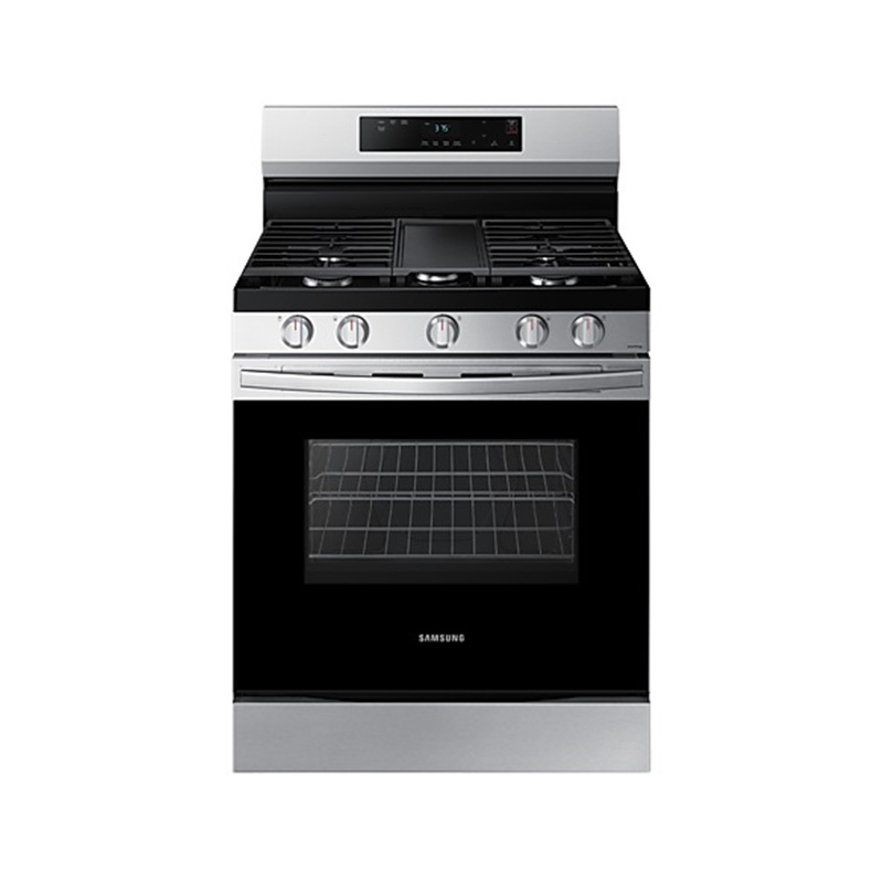 SAMSUNG 30" STOVE GAS -- 5 BURNER -- STEEL -- SPECIAL - WIFI