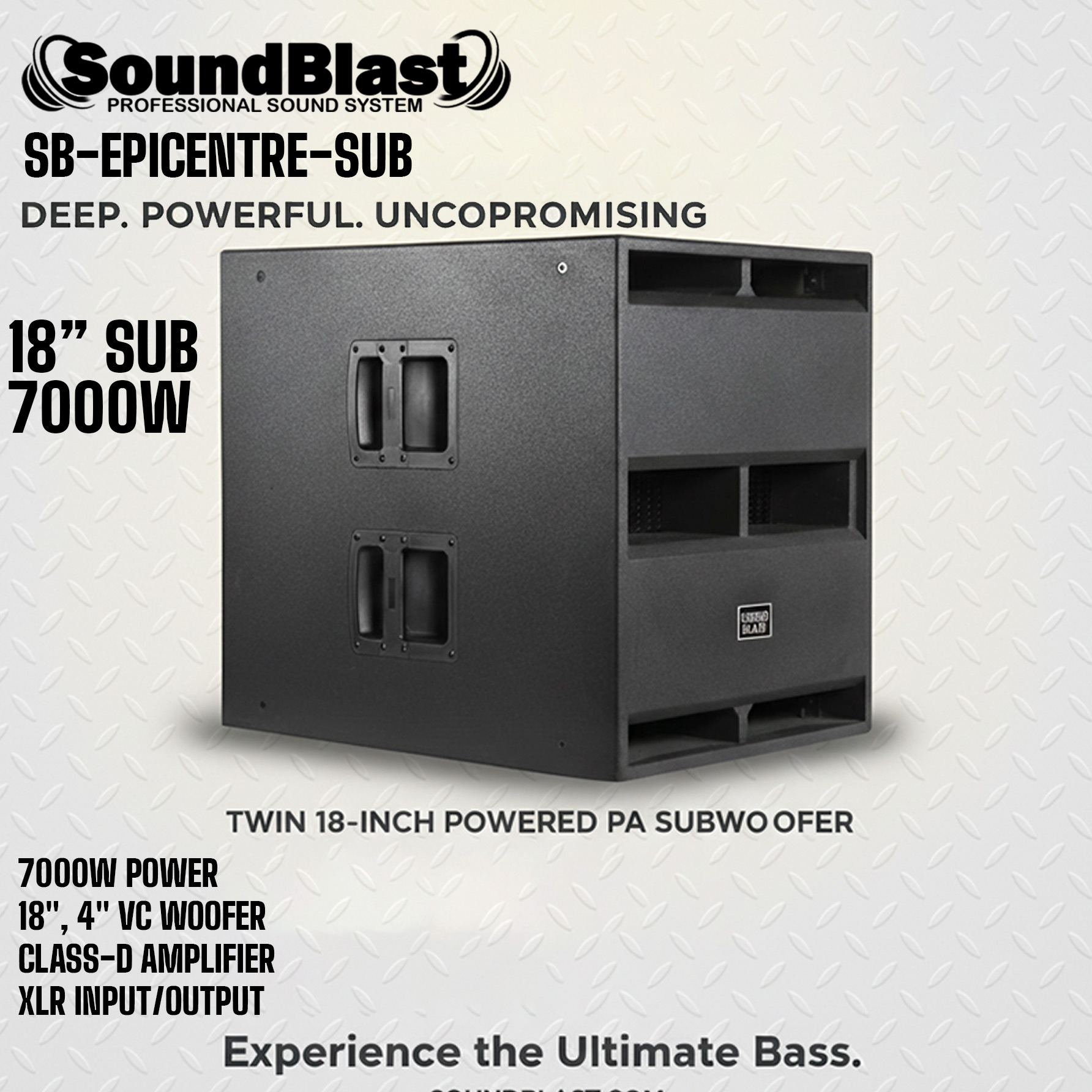 SOUND BLAST 18" SUBWOOFER -- 7000 WATTS -- E P I C E N T R E -- the best subwoofer in Jamaica