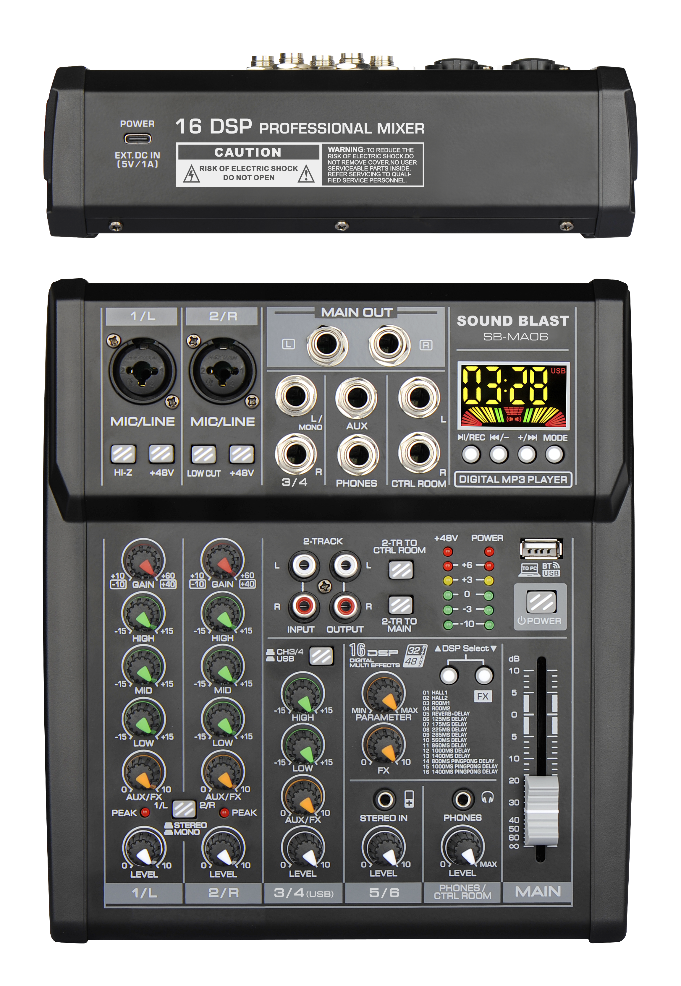 SOUND BLAST MIXER --- PROFESSIONAL -- SERIES (10)
