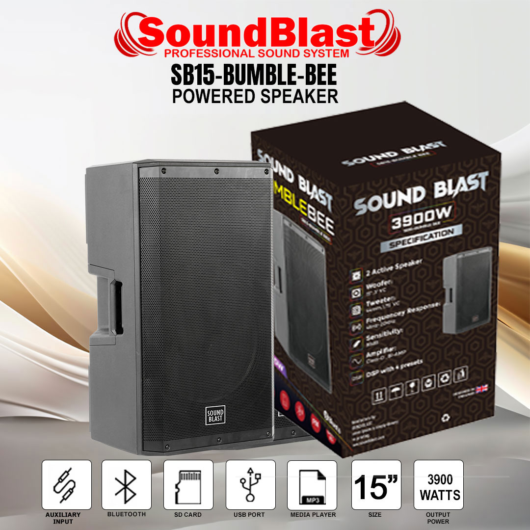 SOUND BLAST- BETTER THAN SPARTAN  - 15" BUMBLE BEE - 3900 WTS