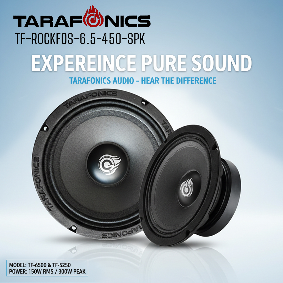 TARAFONICS -- 6.5 " SPEAKER FOR CAR -- ROCKFOS -- MORE RMS THAN SLIMMERS (8)