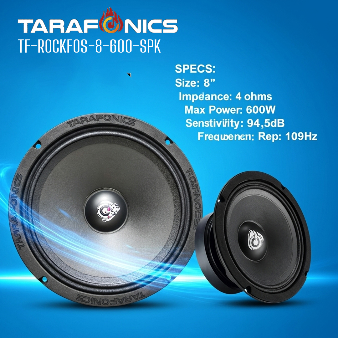 TARAFONICS -- 8 " SPEAKER FOR CAR -- ROCKFOS (8)