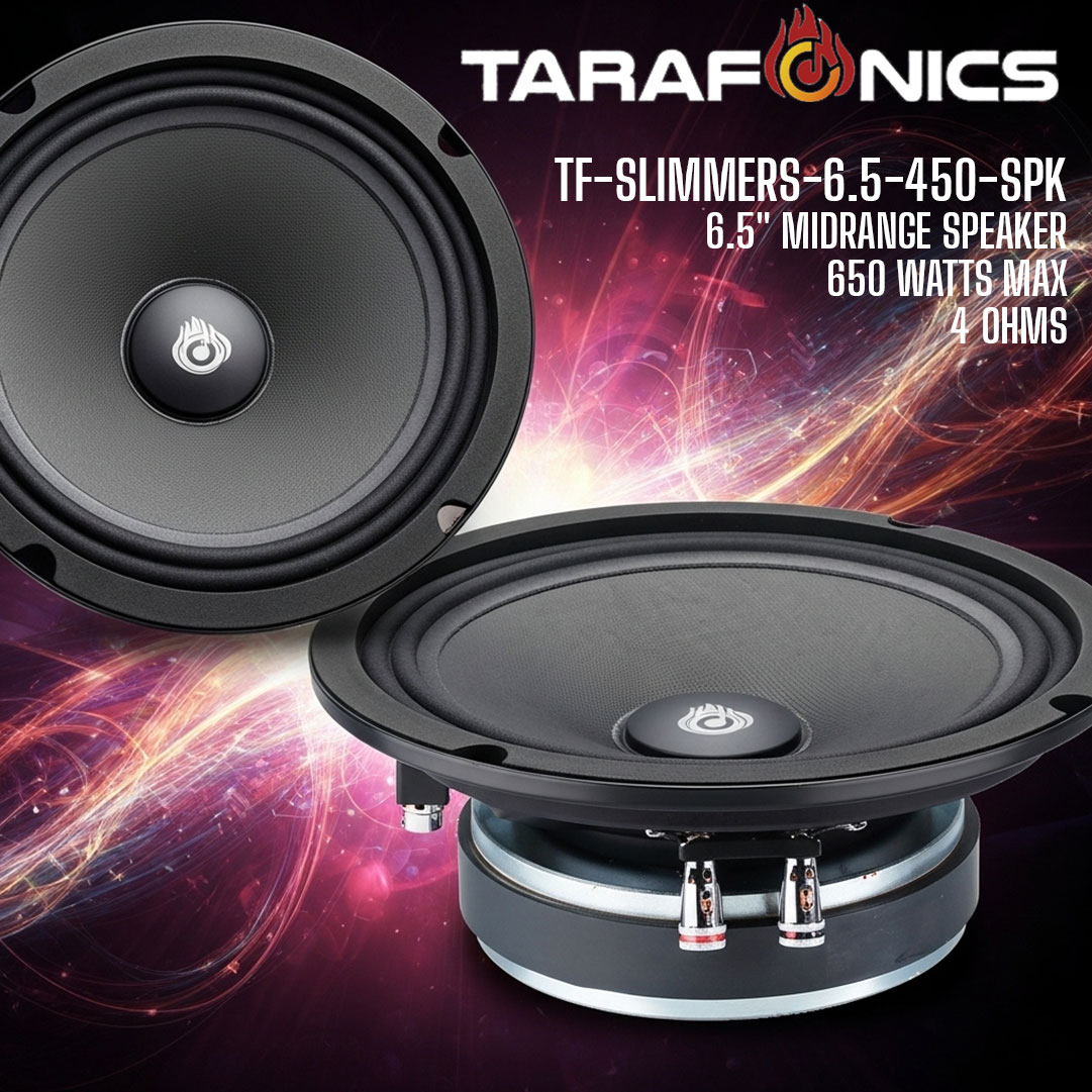 TARAFONICS -- 6.5 " SPEAKER FOR CAR -- SLIMMER NAME SAYS IT ALL (8)