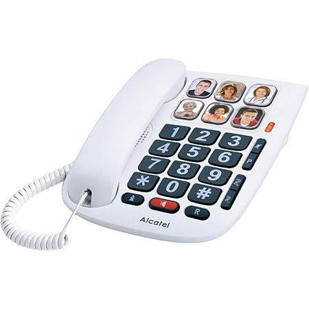 ALCATEL CHORDED PHONE -- BIG BIG NUMBERS -- NICE