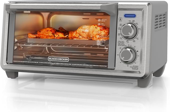 BLACK & DECKER TOASTER OVEN - 4 SLICE -- AIR FRYER -- SUPERIOR PRODUCT