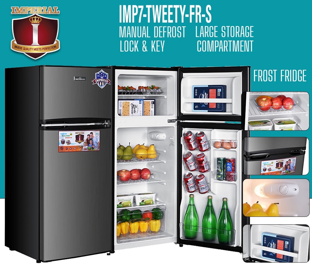 IMPERIAL FRIDGE FROST--DOUBLE DOOR-- TWEETY-- METAL- 4.6 - NON RUST COAT
