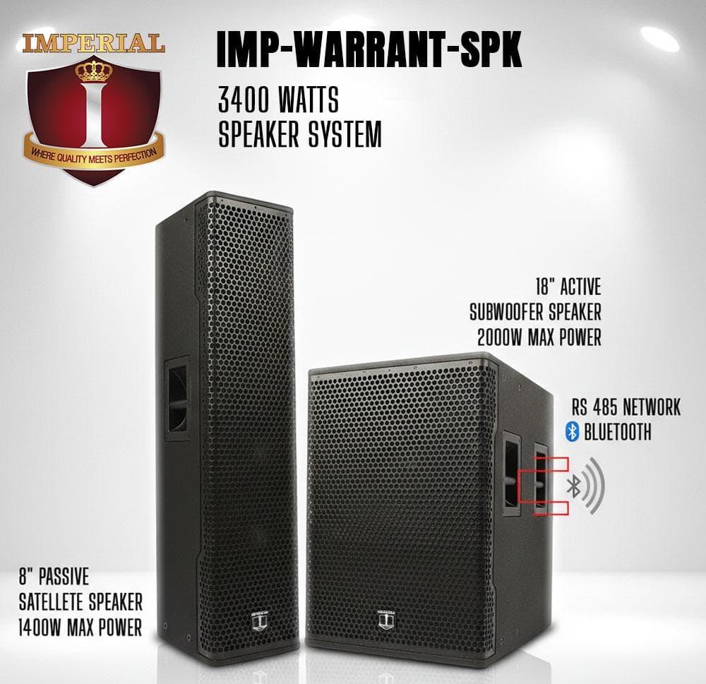 IMPERIAL SPECIAL SPEAKER SYSTEM -- 3400 WATTS -- IT?S A CLUB BY ITSELF -- WARRANT